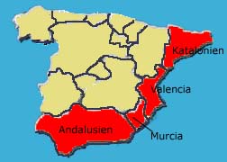 Mittelmeerküste Spaniens für ältere Menschen